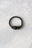 #06. Fingerring in schwarz, Edelsteine