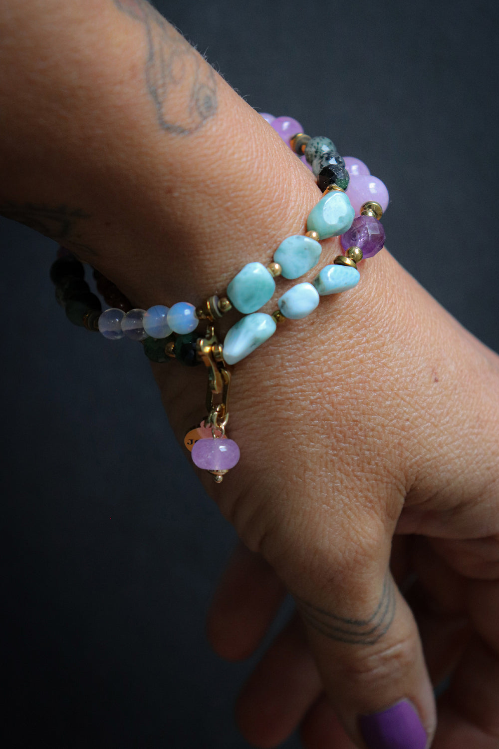 Armband_Perlen__140.__Jome_Jewelry_Amethyst_Larimar