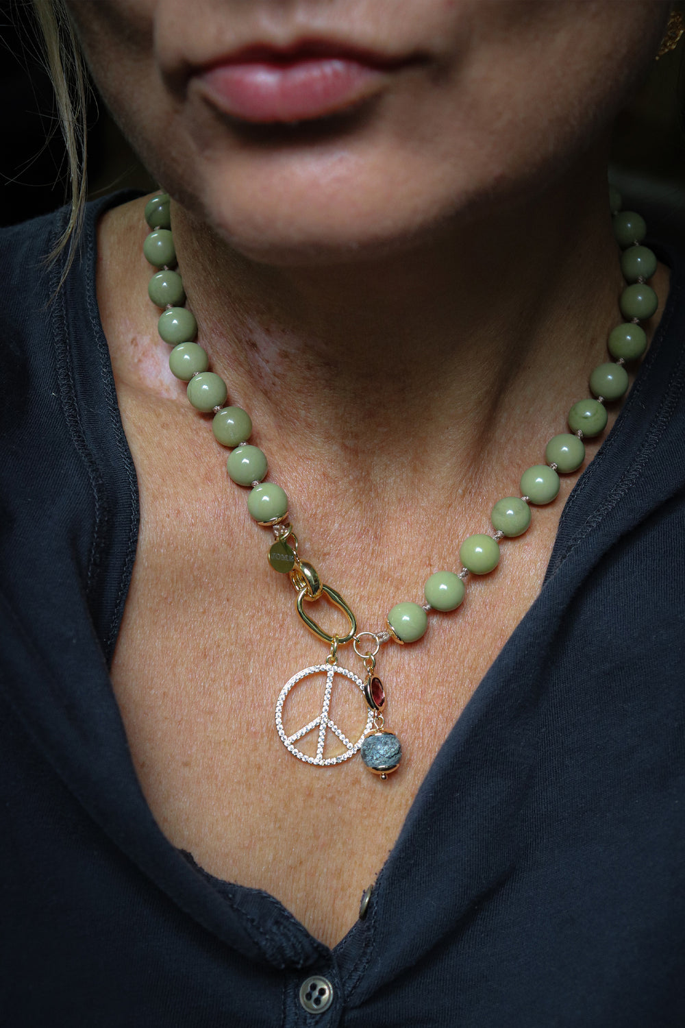 Halskette_Perlen__88._Jome_Jewelry_gruene_Statementkette