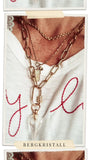 #49. Statementkette in gold, Bergkristall