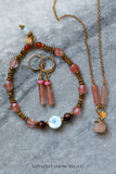#51. Zarte Ohrringe in gold, Edelsteine